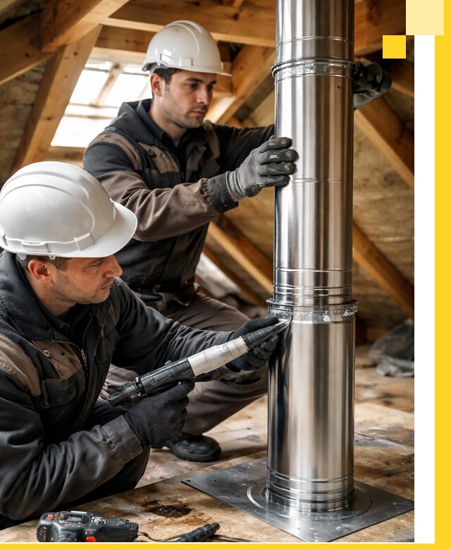 Монтаж дымоходов для каминов в Луховицах с гарантией качества