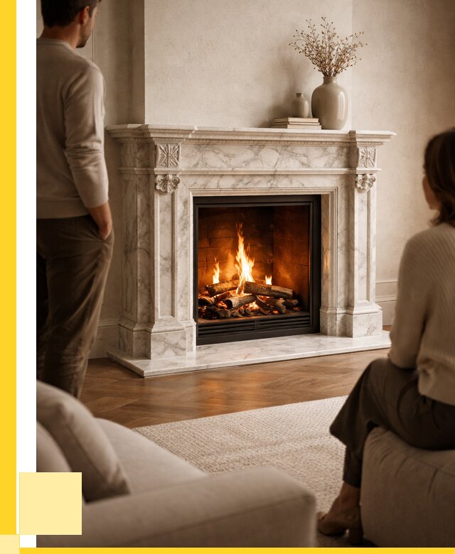 Мраморные камины под ключ в Луховицах от 258625 р. | ЭриданЛхв