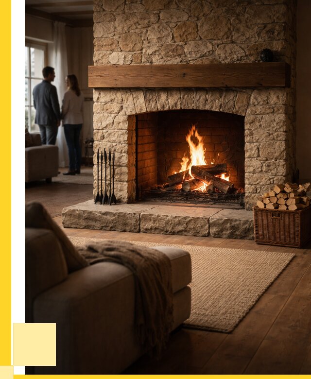 Открытые камины под ключ в Луховицах от 155175 р. ЭриданЛхв