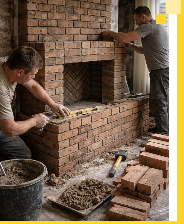 Изготовление и установка кирпичных каминов в Луховицах