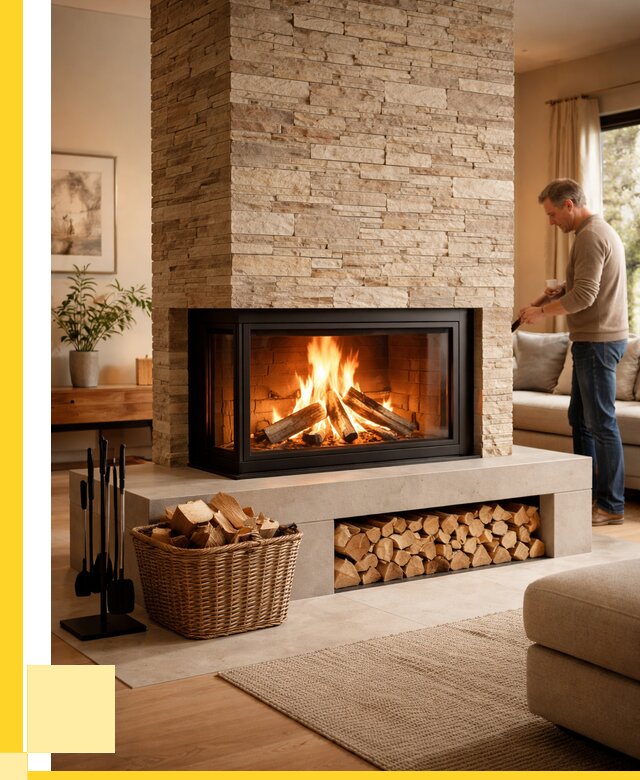 Дровяной камин под ключ в Луховицах от 206900 р. | ЭриданЛхв