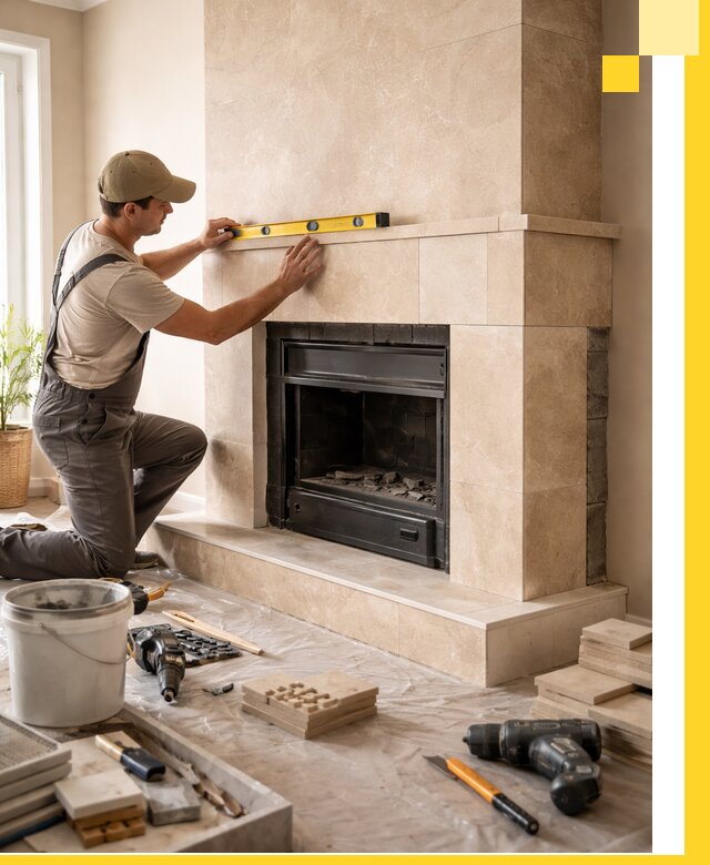 Установка и монтаж каминов в частном доме под ключ в Луховицах