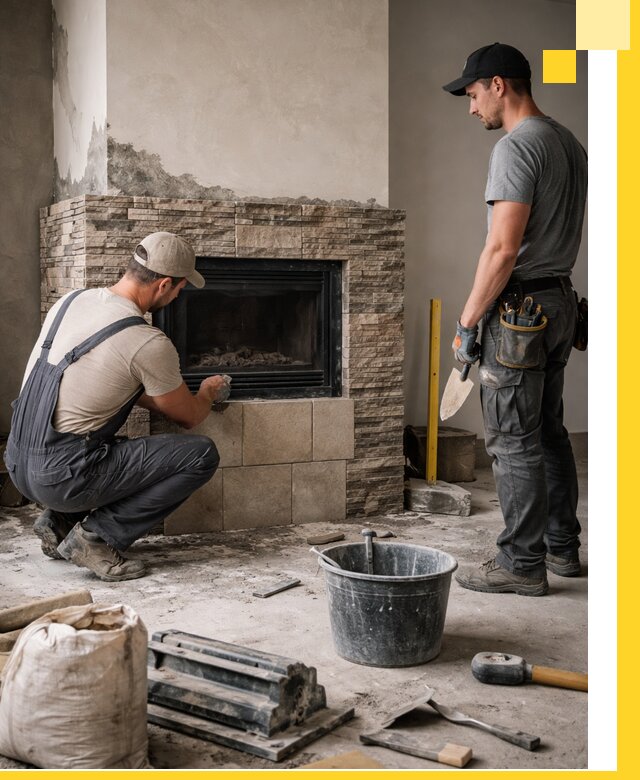 Камины под ключ в Луховицах: проект, изготовление и монтаж