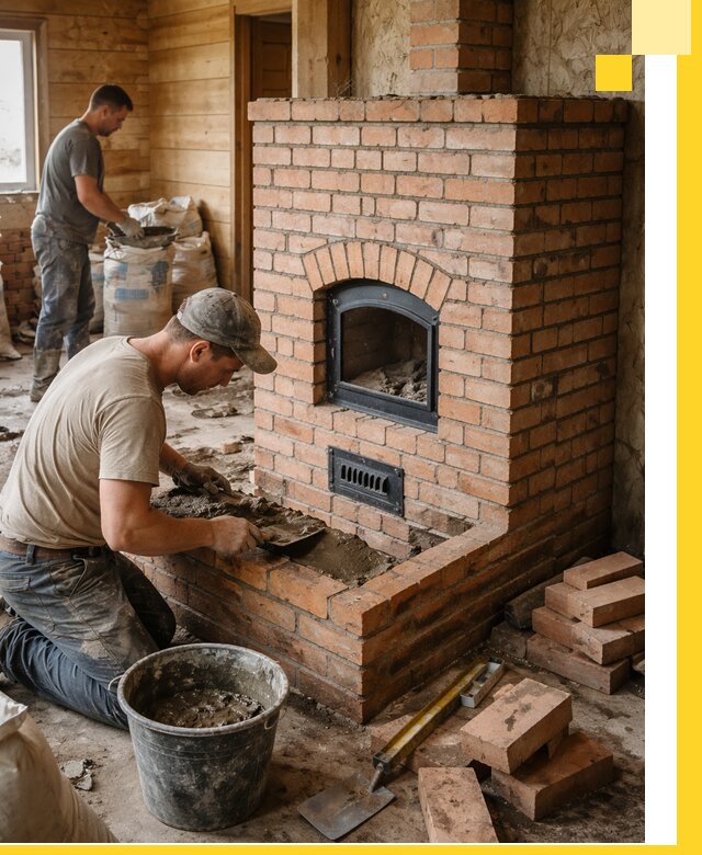 Профессиональное строительство печей в Луховицах под ключ