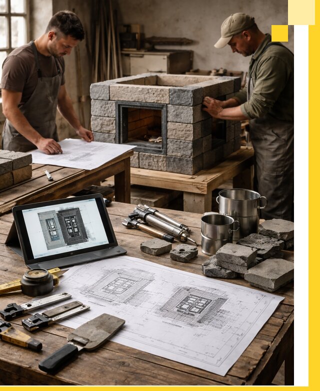 Разработка проектов печей с согласованием и монтажом в Луховицах