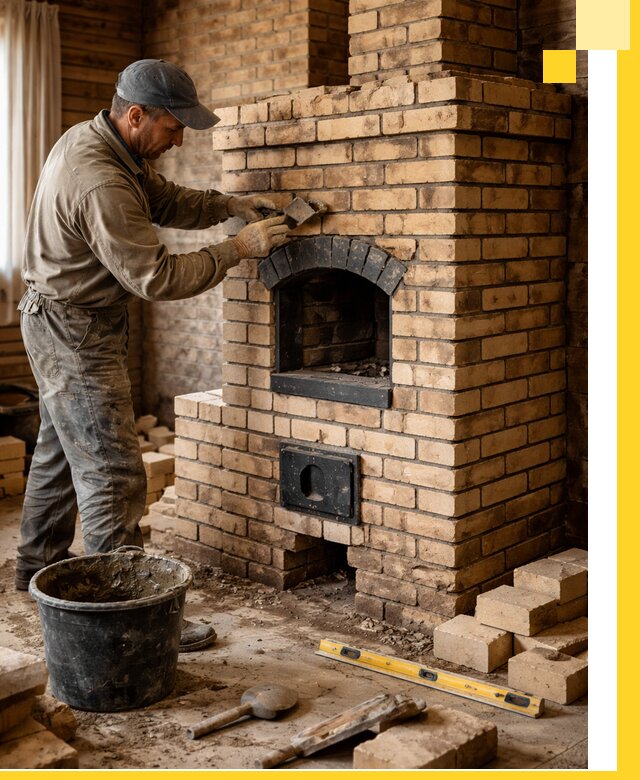 Кирпичные печи под ключ в Луховицах: проектирование и кладка
