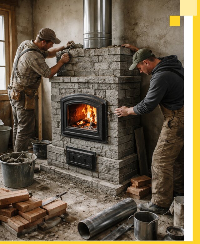 Производство, поставка и монтаж дровяных печей в Луховицах