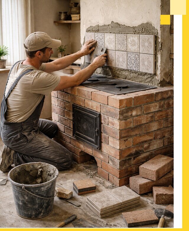 Печи с плитой на заказ монтаж гарантия и сервис в Луховицах