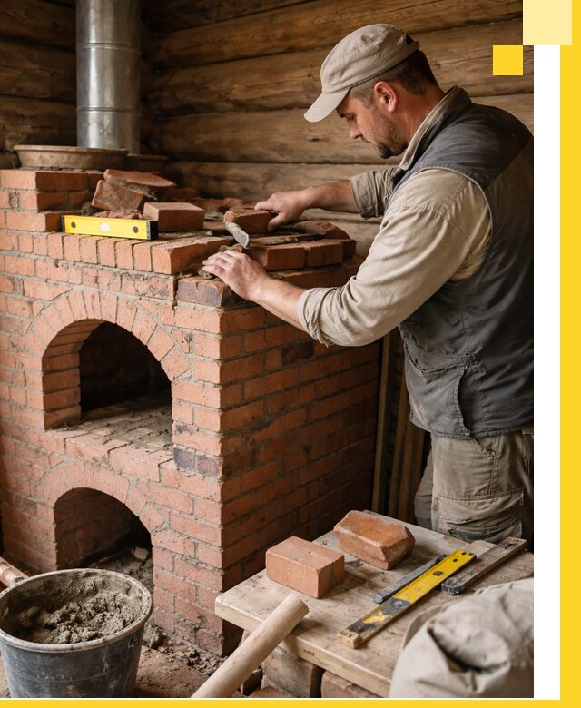 Изготовление и установка русских печей в Луховицах под ключ