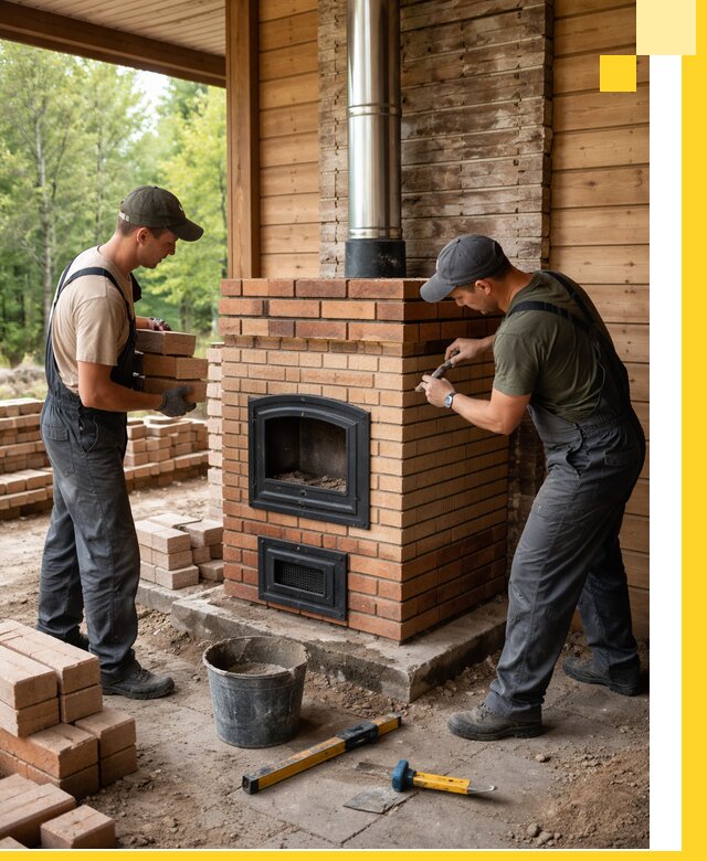 Производство и установка дачных печей под ключ в Луховицах