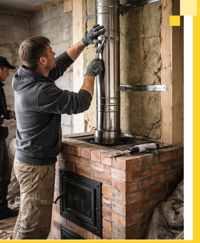 Изготовление и монтаж печей и дымоходов под ключ в Луховицах
