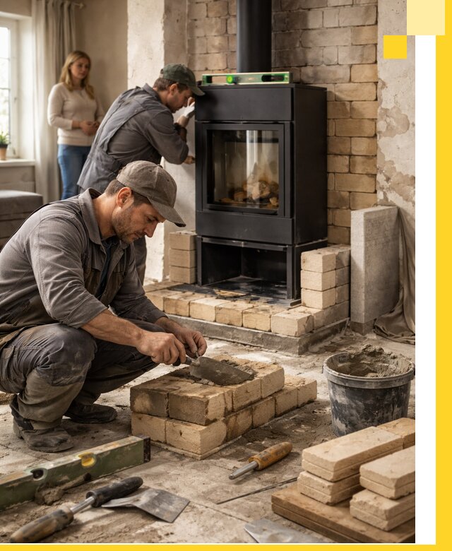 Печи и камины под ключ: проект, установка в Луховицах