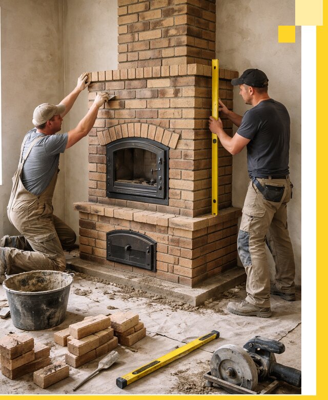 Продажа и установка печей и каминов для дома под ключ в Луховицах