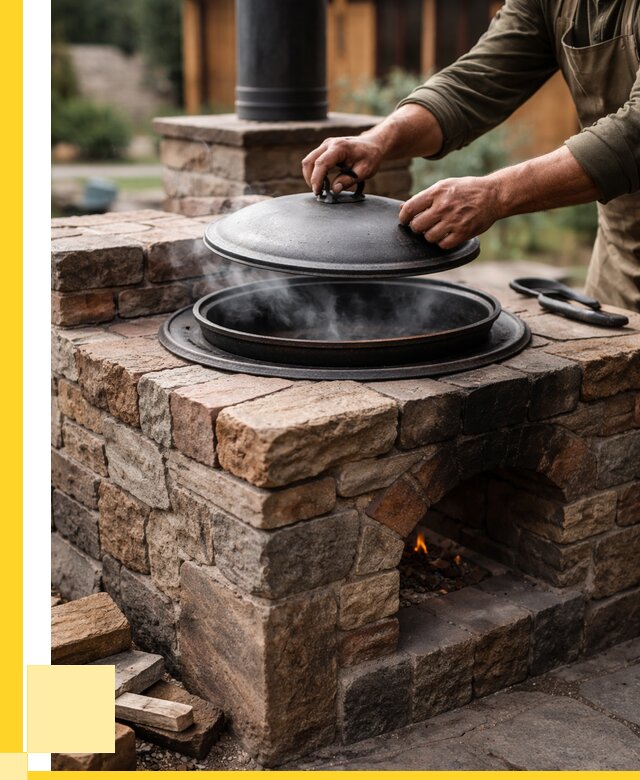 Печи для казана в Луховицах по цене от 18621 р. | ЭриданЛхв