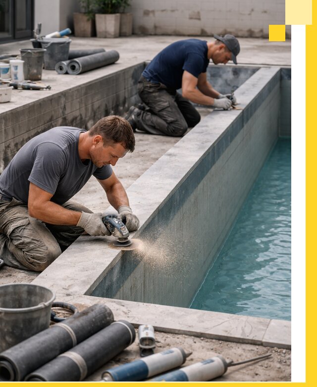 Профессиональный ремонт бассейнов под ключ в Луховицах