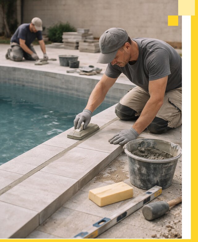 Отделка бассейнов в Луховицах: декоративная отделка и гидроизоляция