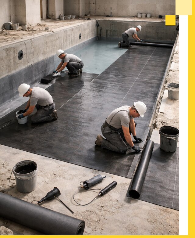 Профессиональная гидроизоляция бассейнов и чаш в Луховицах под ключ