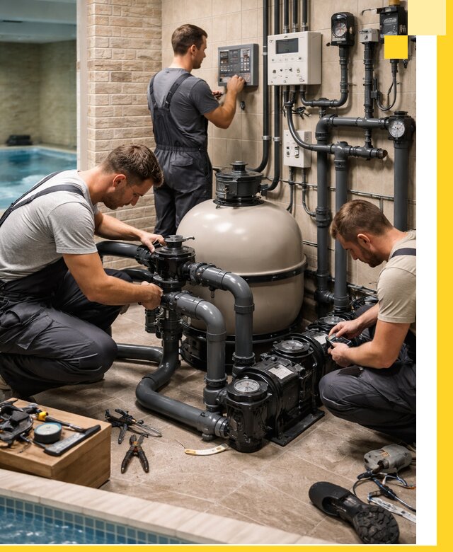 Комплексное оборудование для бассейнов под ключ в Луховицах