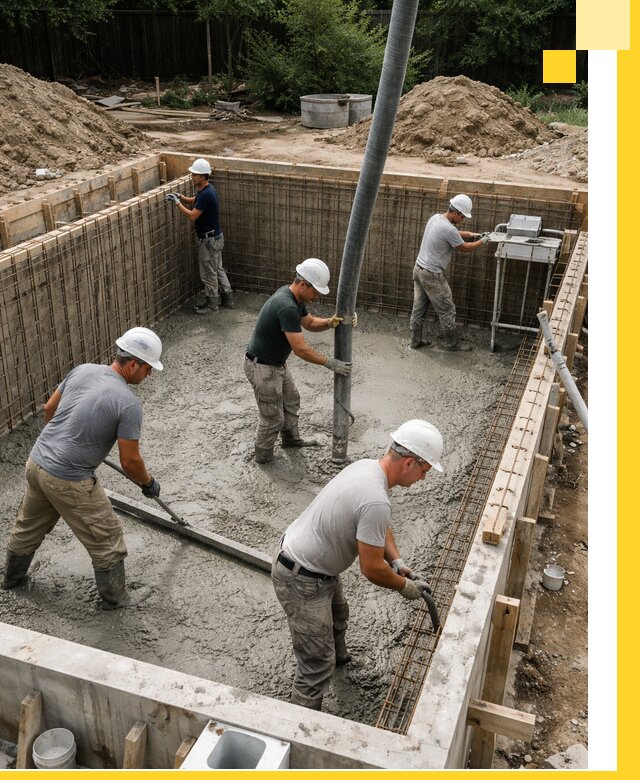 Строительство бетонных бассейнов под ключ в Луховицах