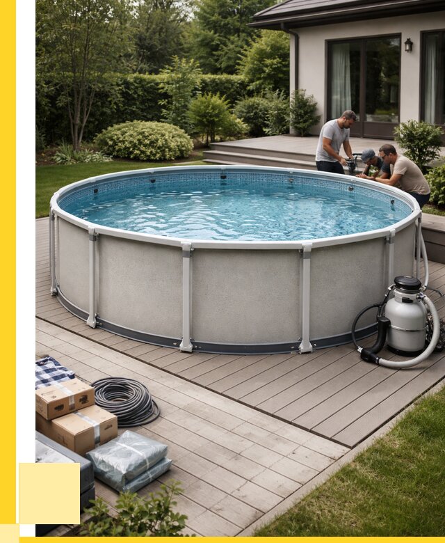 Купить каркасные бассейны в Луховицах от 46553 р. | ЭриданЛхв