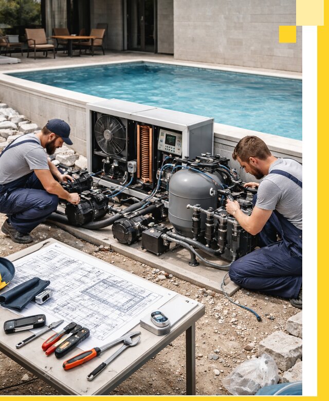 Проектирование и монтаж бассейнов с подогревом в Луховицах