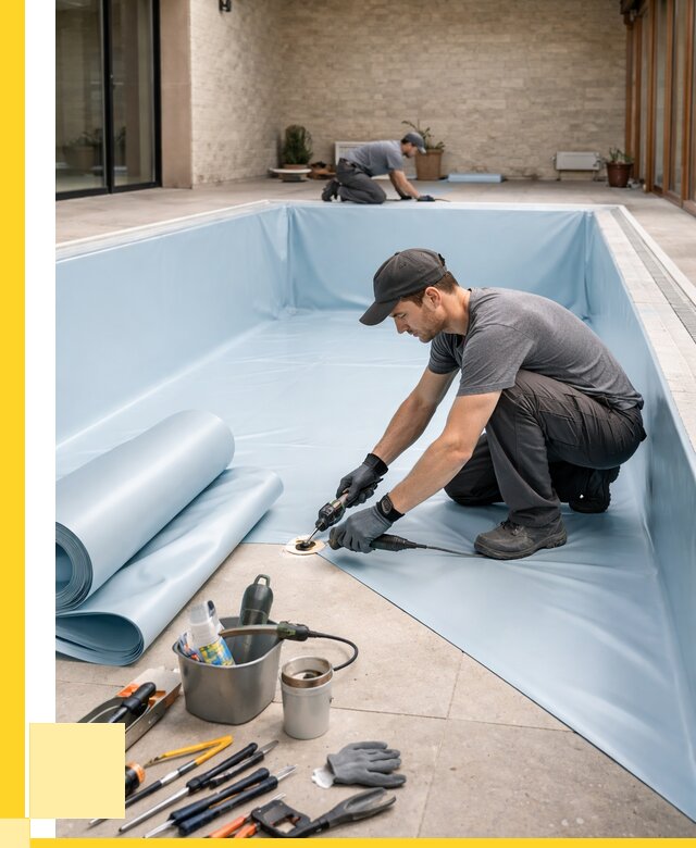 Пленка ПВХ для бассейнов в Луховицах от 2586 р. | ЭриданЛхв