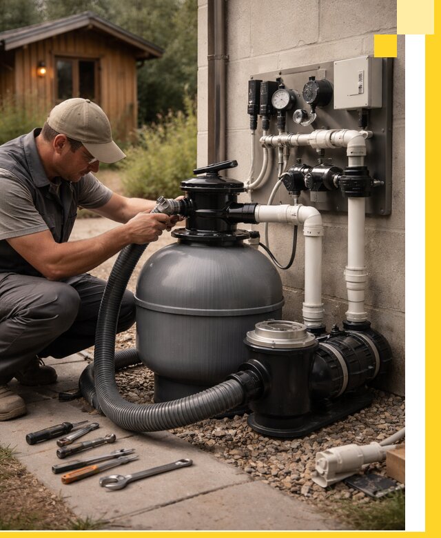 Продажа и монтаж фильтров и насосов для бассейнов в Луховицах