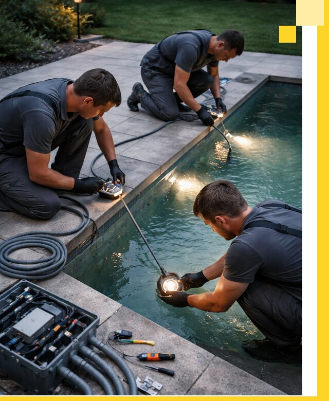 Профессиональное освещение бассейнов в Луховицах: дизайн и монтаж