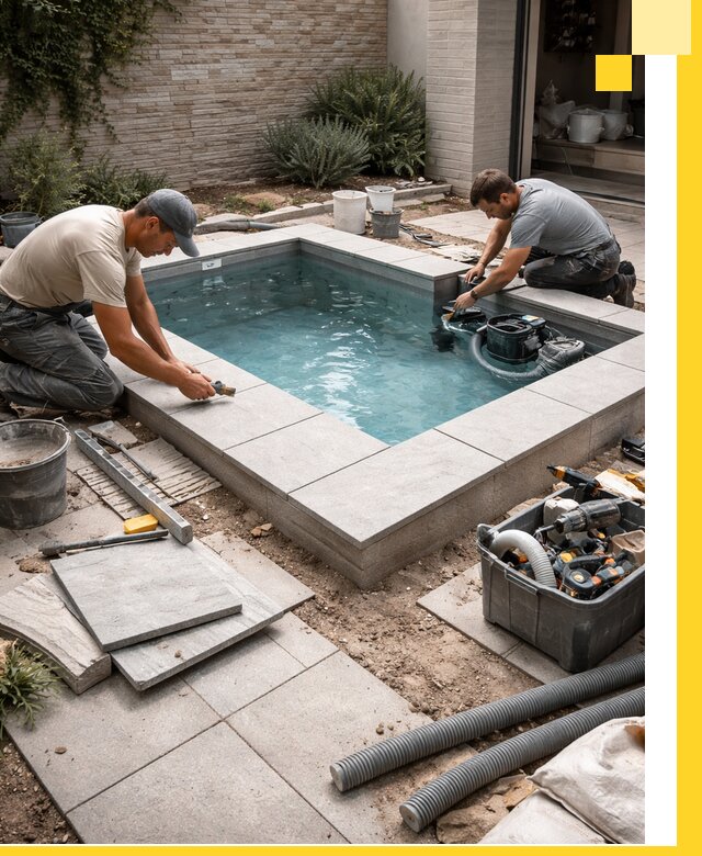 Мини бассейны под ключ в Луховицах, дизайн и установка