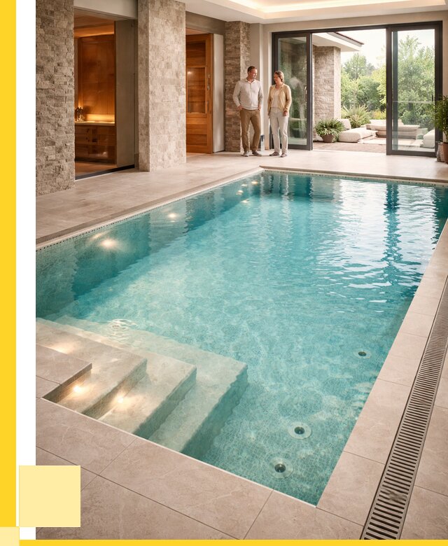 Бассейн во дворе в Луховицах: проект, отделка от 1241400 р. | ЭриданЛхв