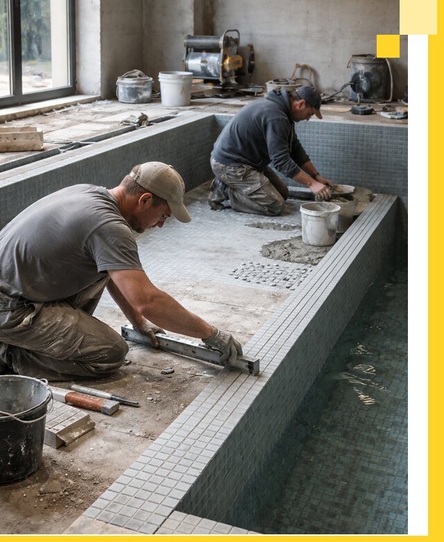 Строительство бассейна в частном доме в Луховицах под ключ