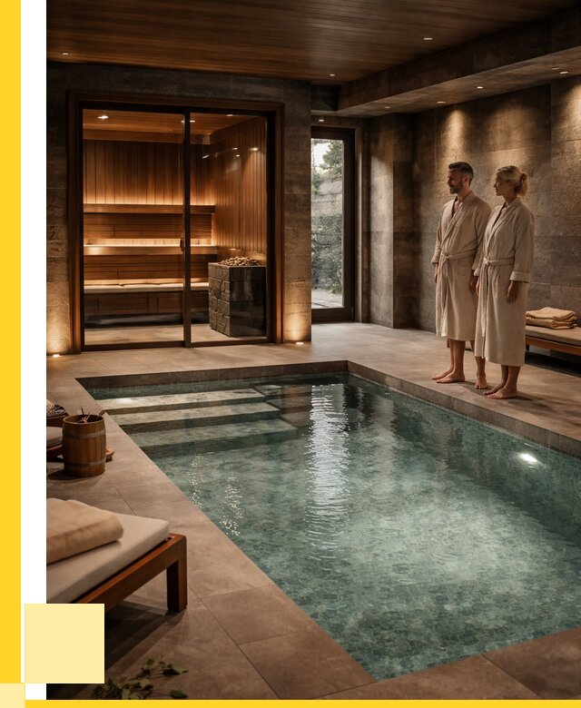 Сауна с большим бассейном в Луховицах от 1241400 р. ЭриданЛхв