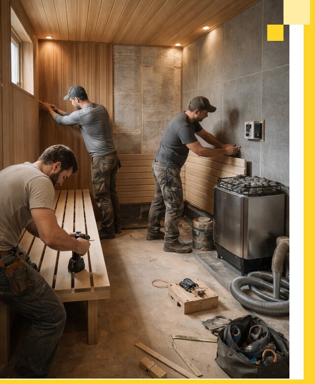 Сауны под ключ в Луховицах, проектирование, строительство, отделка