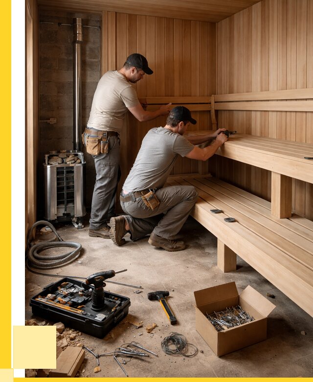 Монтаж саун под ключ в Луховицах от 124140 р. | ЭриданЛхв