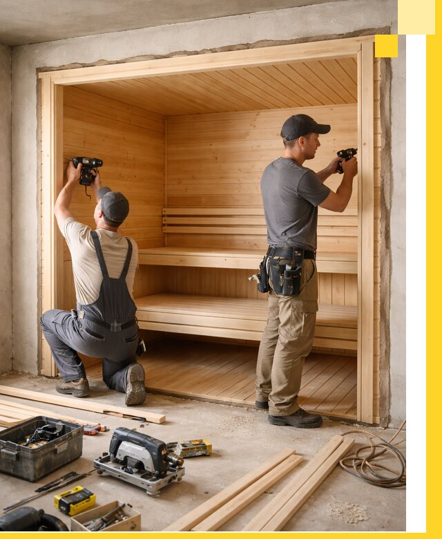 Монтаж саун под ключ в Луховицах — проектирование и установка