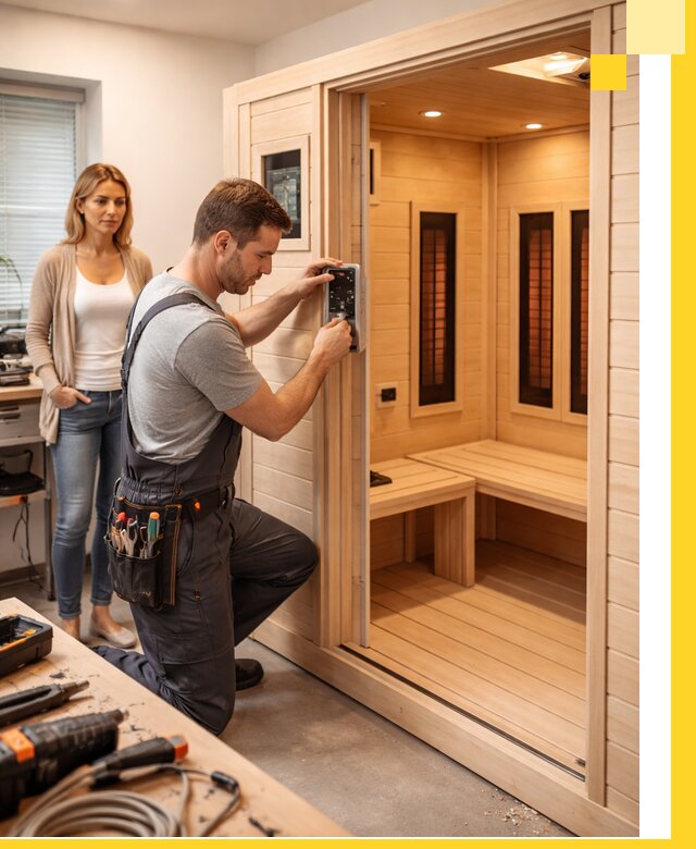 Инфракрасные сауны под ключ в Луховицах продажа и установка