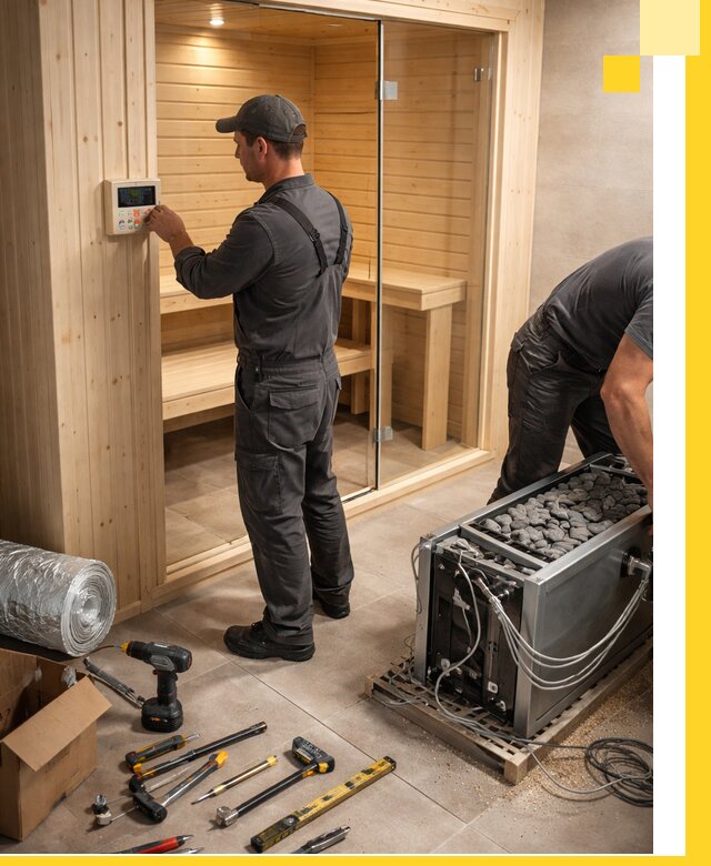 Поставка, установка и монтаж электрических саун в Луховицах