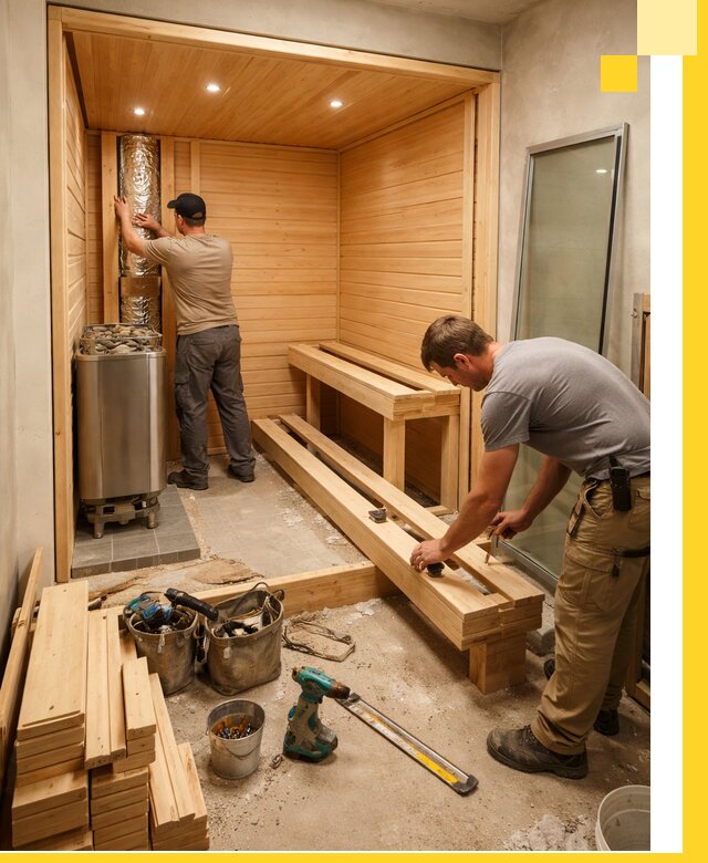 Проектирование и установка домашних саун под ключ в Луховицах