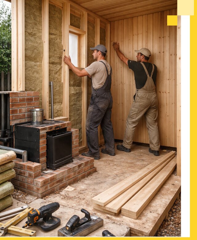 Строительство и установка дачных саун под ключ в Луховицах