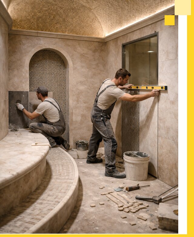 Проектирование и строительство саун с хамамом под ключ в Луховицах