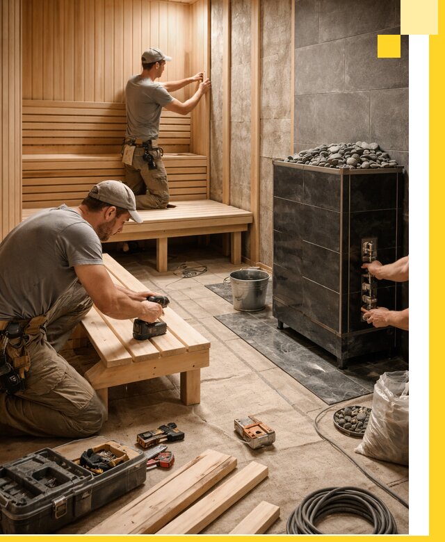Дизайн и строительство интерьерных саун под ключ в Луховицах