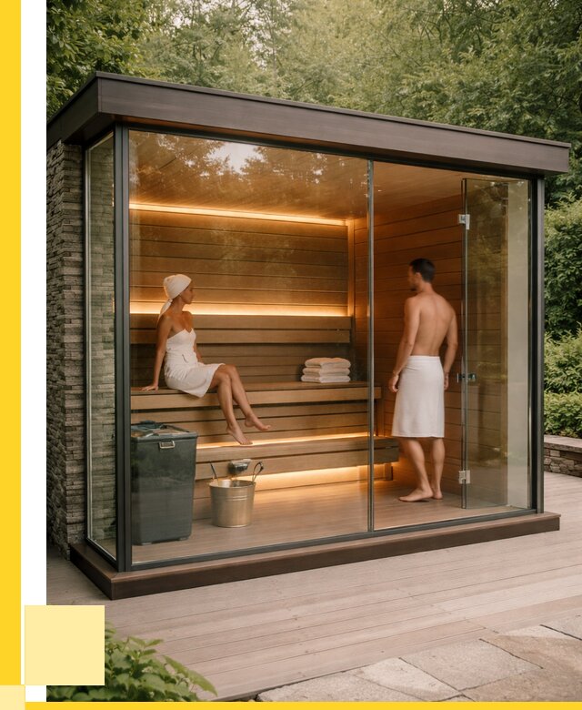 Сауна стеклянная и двери для сауны в Луховицах от 258625 р. | ЭриданЛхв