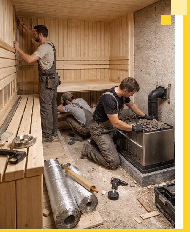 Индивидуальные сауны на заказ в Луховицах под ключ, проект и монтаж