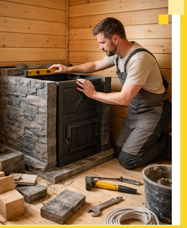 Производство и установка печей для саун под ключ в Луховицах