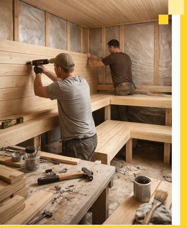 Профессиональная отделка бань и саун под ключ в Луховицах