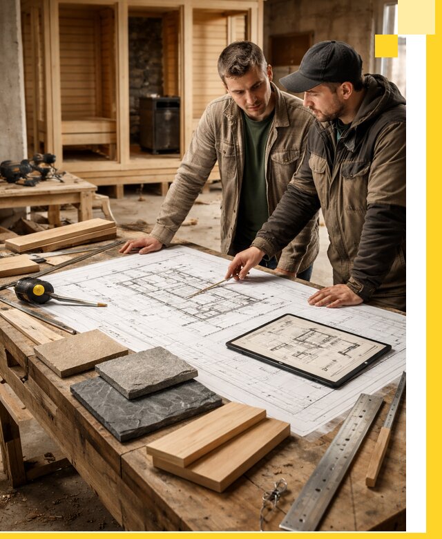 Проекты бань под ключ и планы строительства в Луховицах