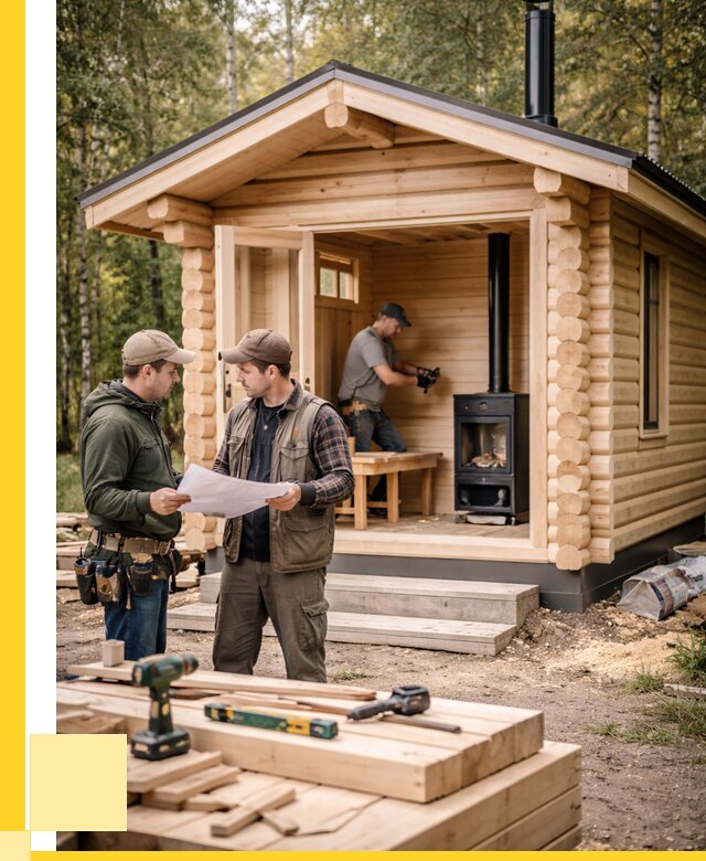 Монтаж бань под ключ в Луховицах — от 206900 р. | ЭриданЛхв