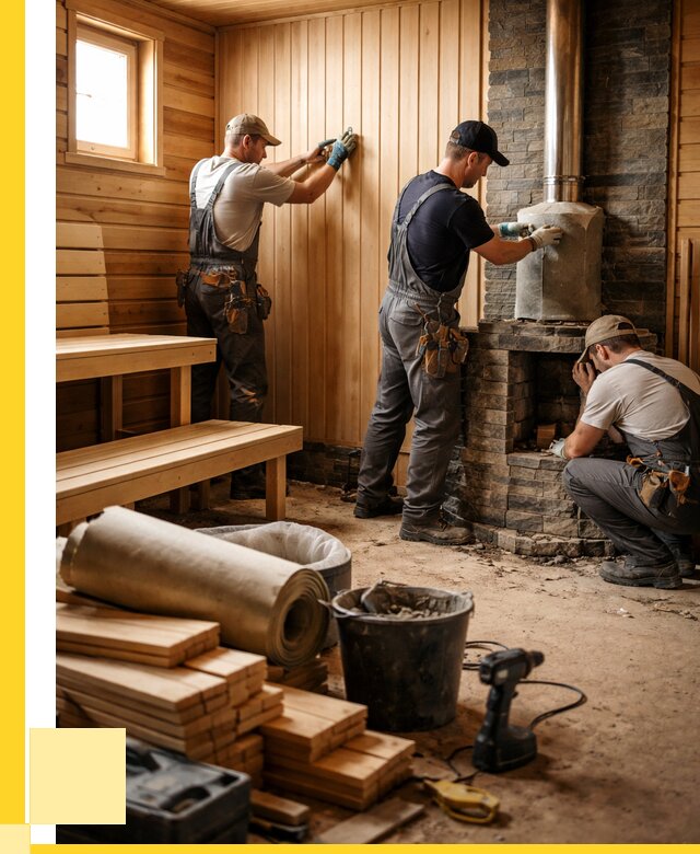 Ремонт бань под ключ в Луховицах от 46553 р. | ЭриданЛхв