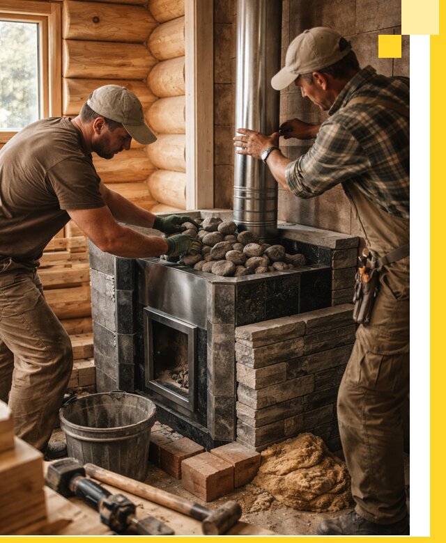 Строительство и отделка русских бань под ключ в Луховицах