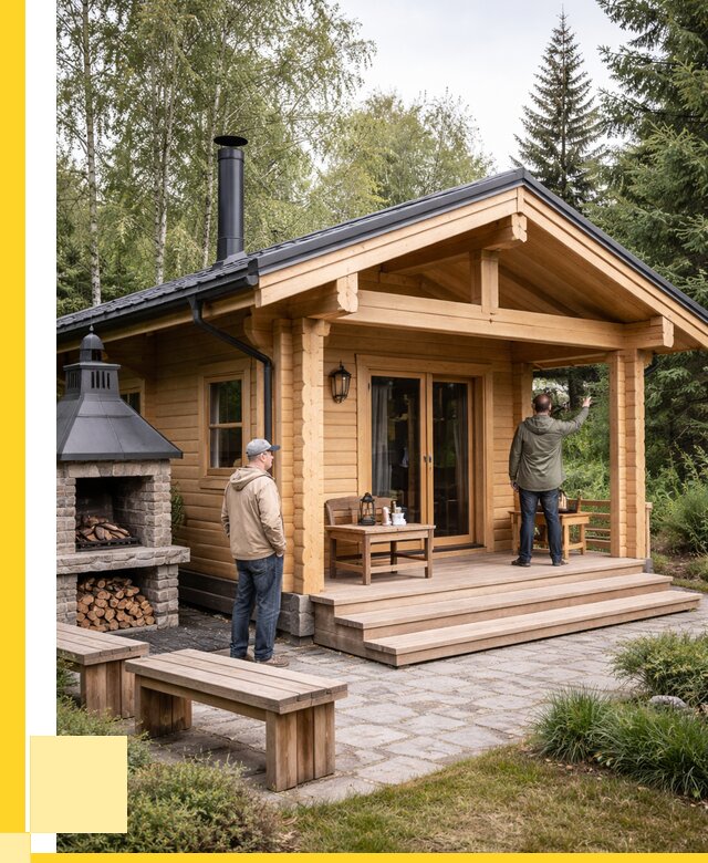 Деревянные бани под ключ в Луховицах от 465525 р. | ЭриданЛхв